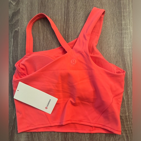 New with tags Lululemon Everlux Asymmetrical Tennis Tank Top,Glaze pink, size 8 - Picture 4 of 10